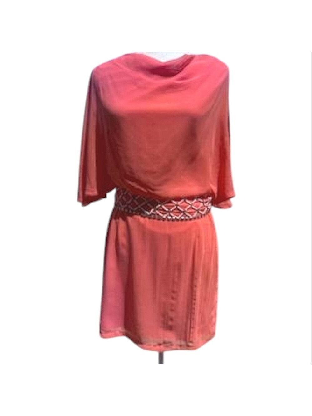 Ark & Co Orange Mini Dress with Dolman Sleeves